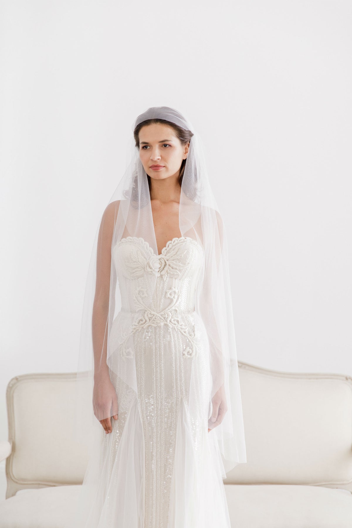 Juliet cap wedding veil - &#39;Jules&#39;