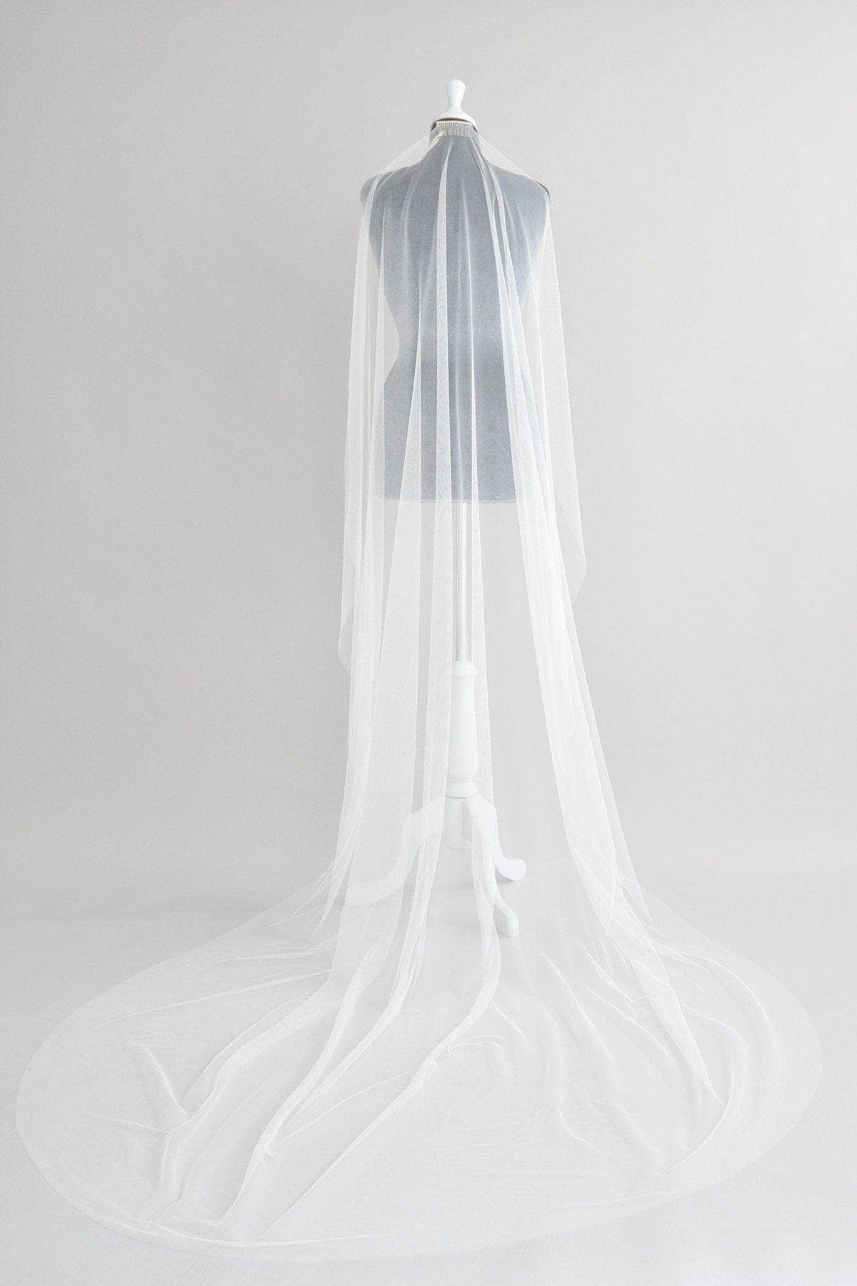 Wedding Veil Silk style barely there wedding veil - &#39;Ilona&#39;